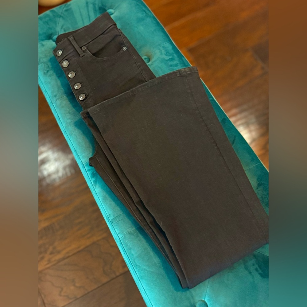 American Eagle Outfitters Black High-Rise Flare Size 4